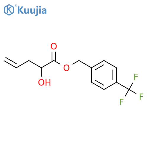 4-Pentenoic acid, 2-hydroxy-, [4-(trifluoromethyl)phenyl]methyl ester structure