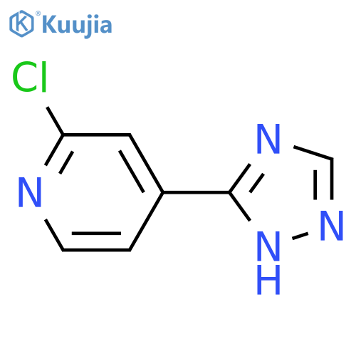 PYRIDINE, 2-CHLORO-4-(1H-1,2,4-TRIAZOL-3-YL)- structure