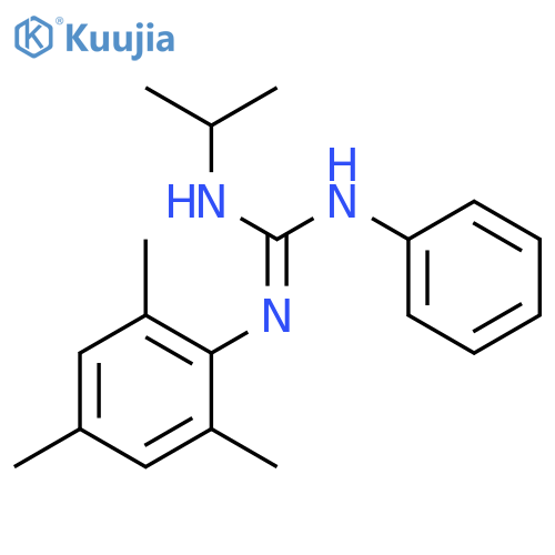 Guanidine, N-(1-methylethyl)-N'-phenyl-N''-(2,4,6-trimethylphenyl)- structure