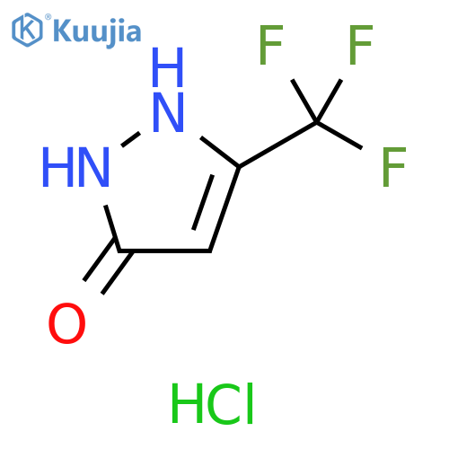 5-Trifluoromethyl-2H-pyrazol-3-ol; hydrochloride structure
