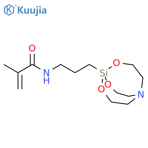 2-Propenamide, 2-methyl-N-[3-(2,8,9-trioxa-5-aza-1-silabicyclo[3.3.3]undec-1-yl)propyl]- structure