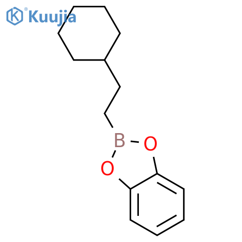 1,3,2-Benzodioxaborole, 2-(2-cyclohexylethyl)- structure