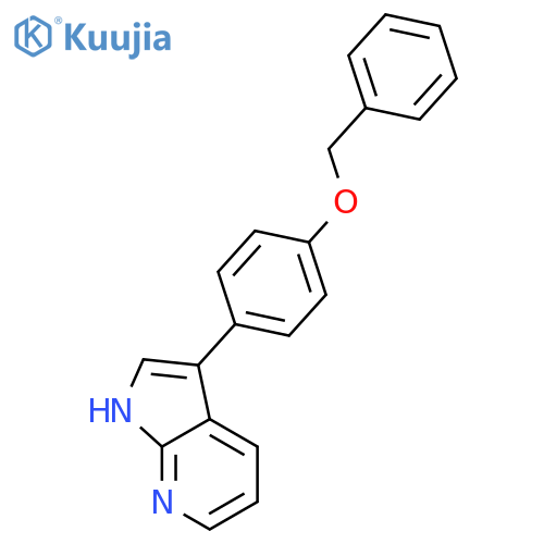 1H-Pyrrolo[2,3-b]pyridine, 3-[4-(phenylmethoxy)phenyl]- structure