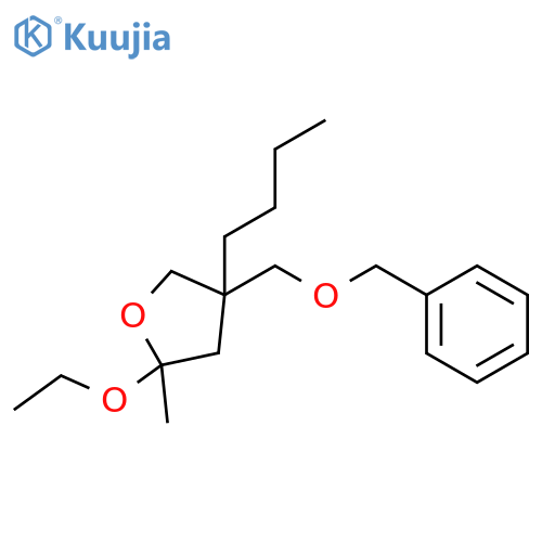 FURAN, 4-BUTYL-2-ETHOXYTETRAHYDRO-2-METHYL-4-[(PHENYLMETHOXY)METHYL]- structure