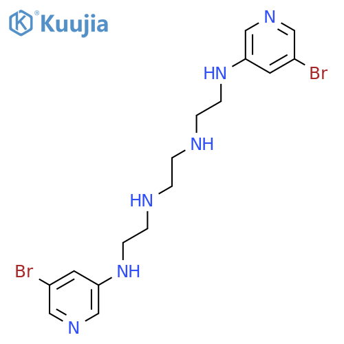 1,2-ETHANEDIAMINE, N,N'-BIS[2-[(5-BROMO-3-PYRIDINYL)AMINO]ETHYL]- structure
