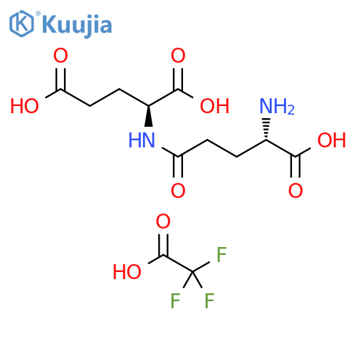 (S)-2-((S)-4-Amino-4-carboxybutanamido)pentanedioic acid trifluoroacetate structure