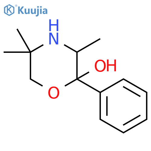 2-Morpholinol, 3,5,5-trimethyl-2-phenyl- structure