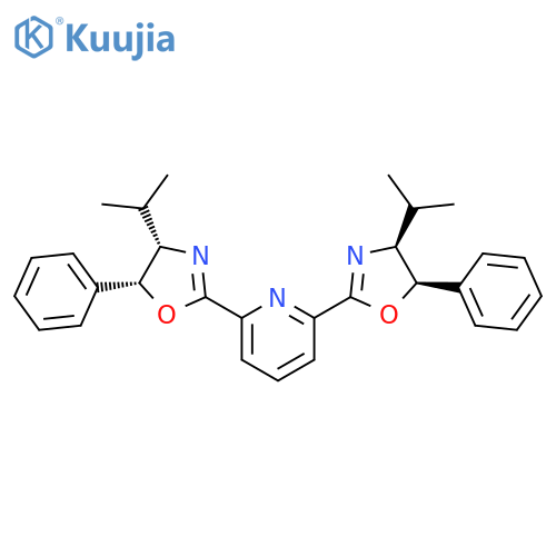 Pyridine, 2,6-bis[(4S,5R)-4,5-dihydro-4-(1-methylethyl)-5-phenyl-2-oxazolyl]- structure