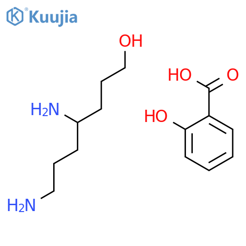BENZOIC ACID, 2-HYDROXY-, COMPD. WITH 4,7-DIAMINO-1-HEPTANOL structure