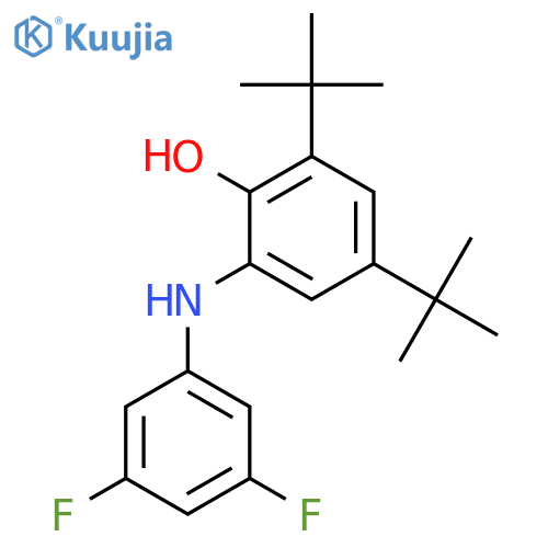 PHENOL, 2-[(3,5-DIFLUOROPHENYL)AMINO]-4,6-BIS(1,1-DIMETHYLETHYL)- structure