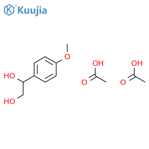 1,2-Ethanediol, 1-(4-methoxyphenyl)-, diacetate structure