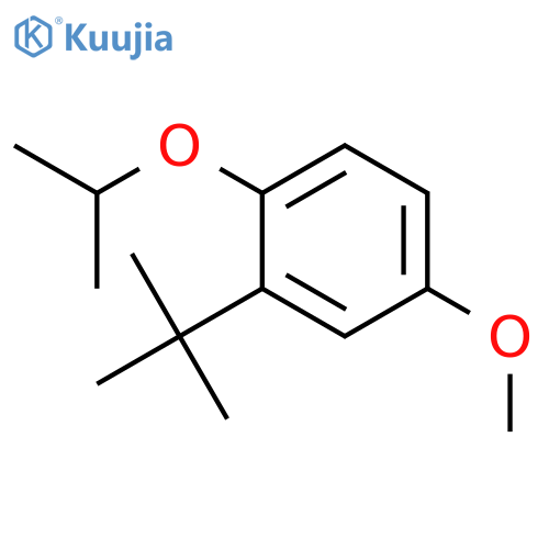 BENZENE, 2-(1,1-DIMETHYLETHYL)-4-METHOXY-1-(1-METHYLETHOXY)- structure