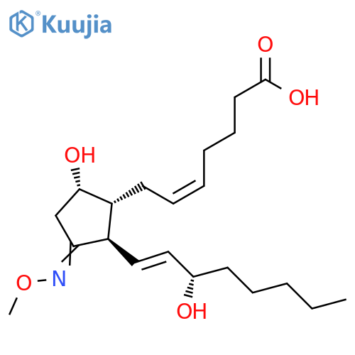 Prosta-5,13-dien-1-oic acid, 9,15-dihydroxy-11-(methoxyimino)-, (5Z,9alpha,13E,15S)- structure
