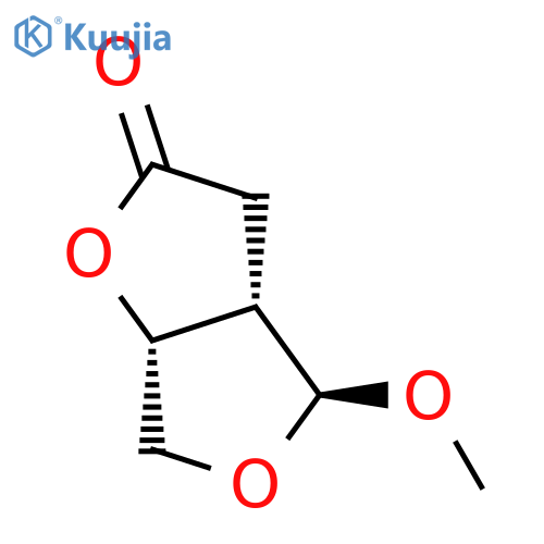 (3aS,4S,6aR)-Tetrahydro-4-methoxyfuro3,4-bfuran-2(3H)-one structure