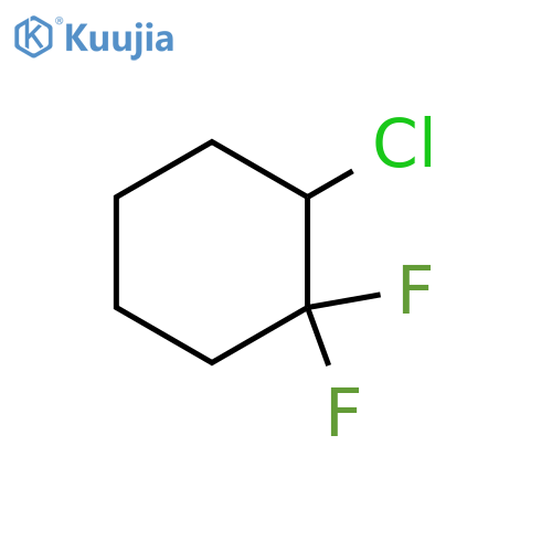 Cyclohexane, 2-chloro-1,1-difluoro- structure