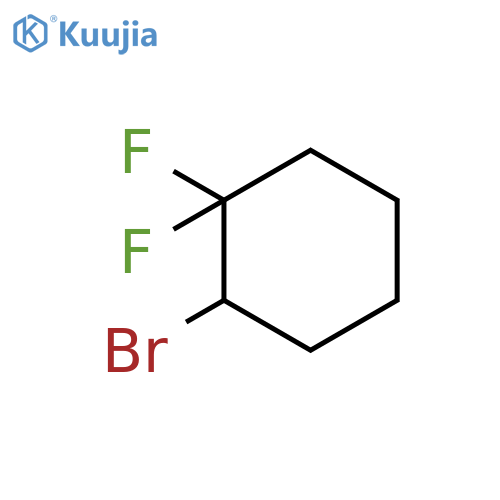 2-bromo-1,1-difluorocyclohexane structure