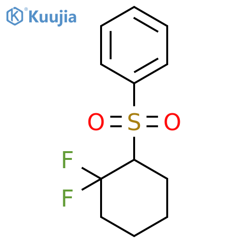 Benzene, [(2,2-difluorocyclohexyl)sulfonyl]- structure