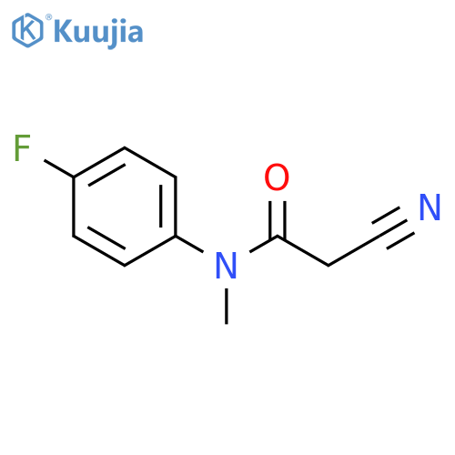 2-cyano-N-(4-fluorophenyl)-N-methylacetamide structure