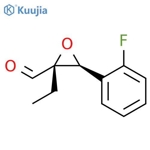 Oxiranecarboxaldehyde, 2-ethyl-3-(2-fluorophenyl)-, (2R,3S)- structure