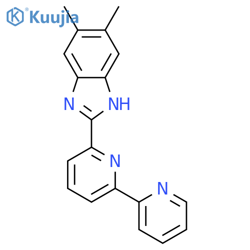 1H-BENZIMIDAZOLE, 2-[2,2'-BIPYRIDIN]-6-YL-5,6-DIMETHYL- structure