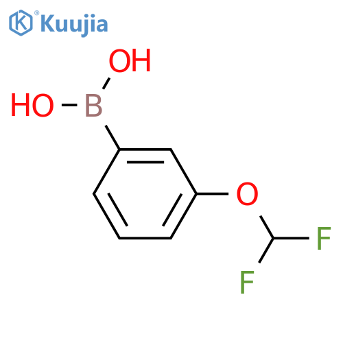 [3-(difluoromethoxy)phenyl]boronic acid structure