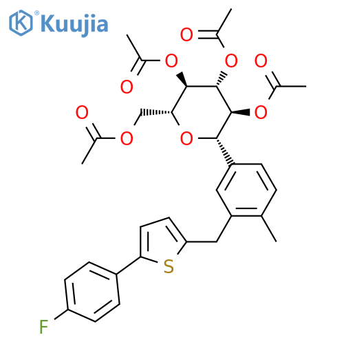 Canagliflozin Tetraacetate structure