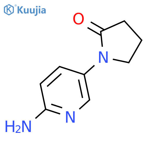 1-(6-aminopyridin-3-yl)pyrrolidin-2-one structure