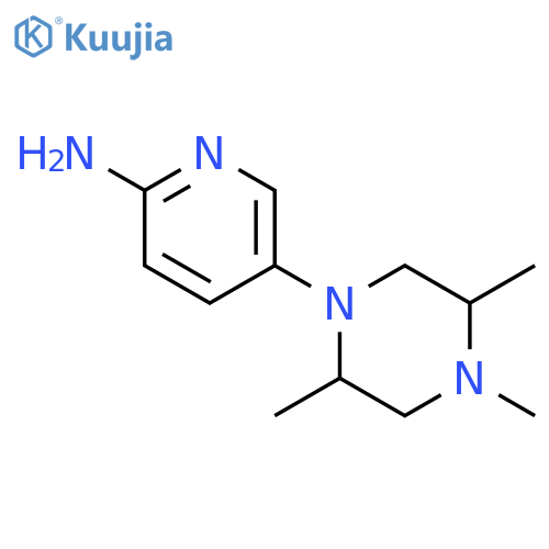 2-Pyridinamine, 5-(2,4,5-trimethyl-1-piperazinyl)- structure