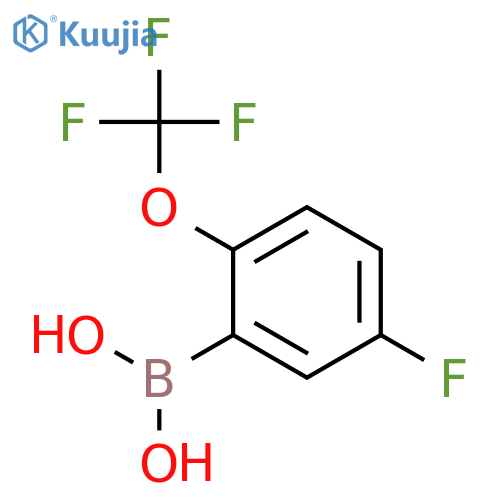 5-Fluoro-2-(Trifluoromethoxy)phenylboronic Acid structure