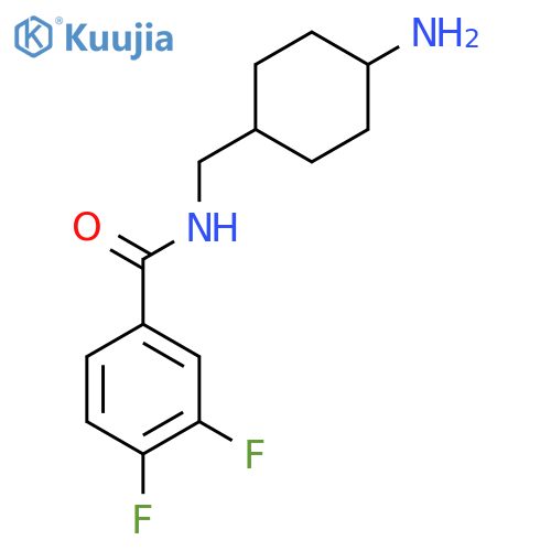 Benzamide, N-[(cis-4-aminocyclohexyl)methyl]-3,4-difluoro- structure