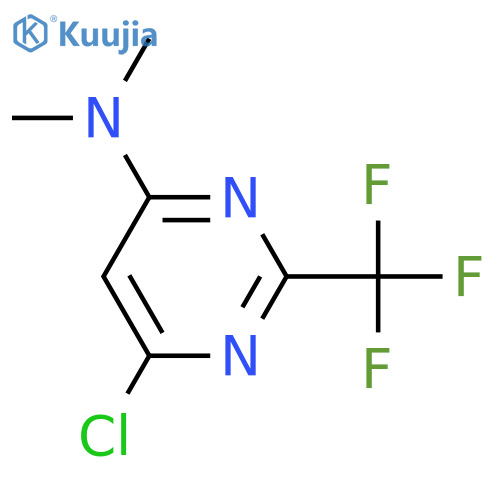 (6-Chloro-2-trifluoromethylpyrimidin-4-yl)dimethyl-amine structure