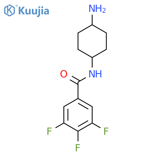Benzamide, N-(cis-4-aminocyclohexyl)-3,4,5-trifluoro- structure