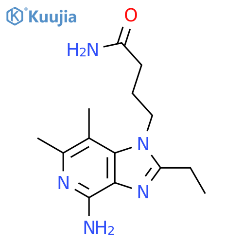 1H-IMIDAZO[4,5-C]PYRIDINE-1-BUTANAMIDE, 4-AMINO-2-ETHYL-6,7-DIMETHYL- structure