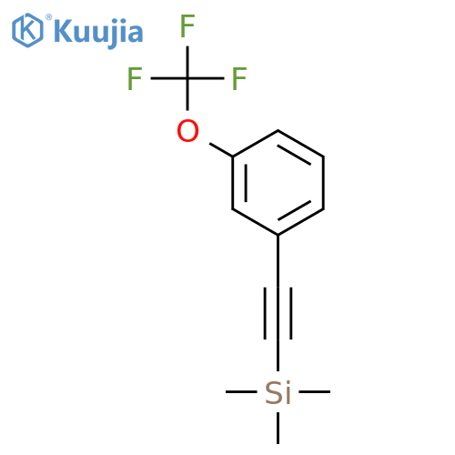 trimethyl-(3-trifluoromethoxyphenylethynyl)-silane structure