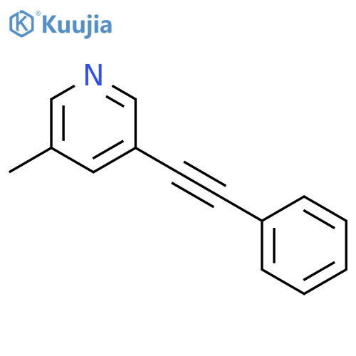 PYRIDINE, 3-METHYL-5-(PHENYLETHYNYL)- structure