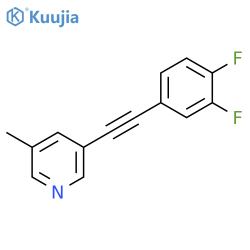 PYRIDINE, 3-[(3,4-DIFLUOROPHENYL)ETHYNYL]-5-METHYL- structure