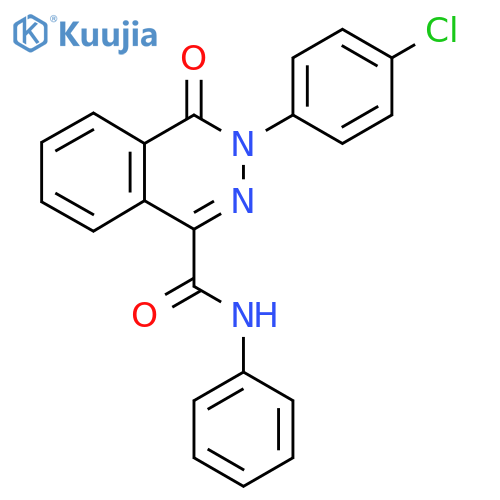 3-(4-Chlorophenyl)-4-oxo-N-phenyl-3,4-dihydro-1-phthalazinecarboxamide structure