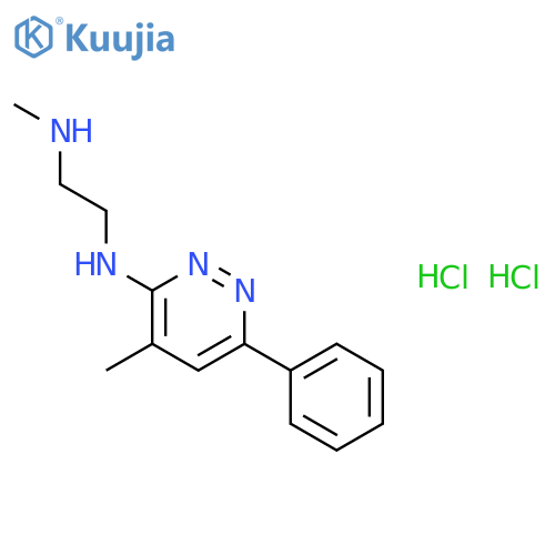 N-methyl-N'-(4-methyl-6-phenylpyridazin-3-yl)ethane-1,2-diamine dihydrochloride structure
