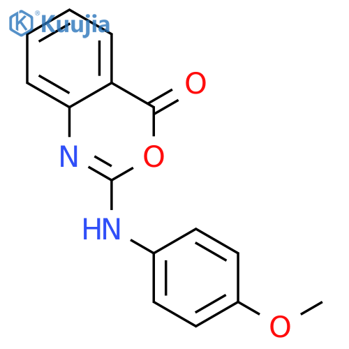 4h-3,1-benzoxazin-4-one, 2-[(4-methoxyphenyl)amino]- (en) structure