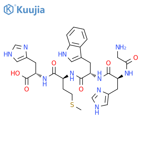 L-Histidine, glycyl-L-histidyl-L-tryptophyl-L-methionyl- structure