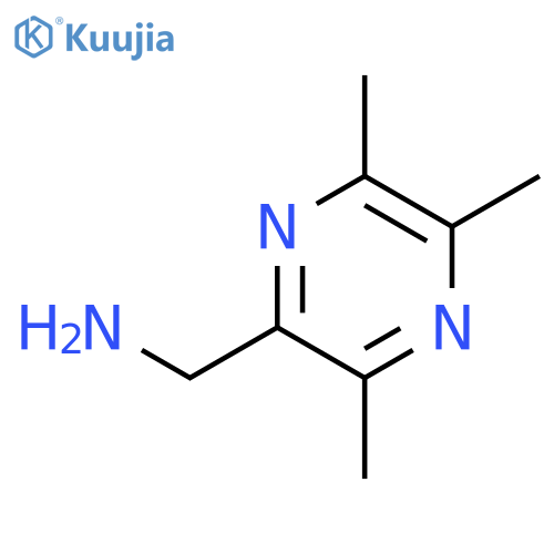 1-(3,5,6-trimethylpyrazin-2-yl)methanamine structure