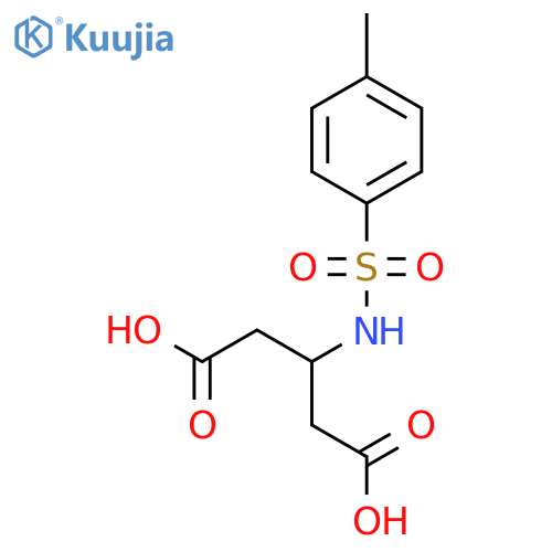 Pentanedioic acid, 3-[[(4-methylphenyl)sulfonyl]amino]- structure