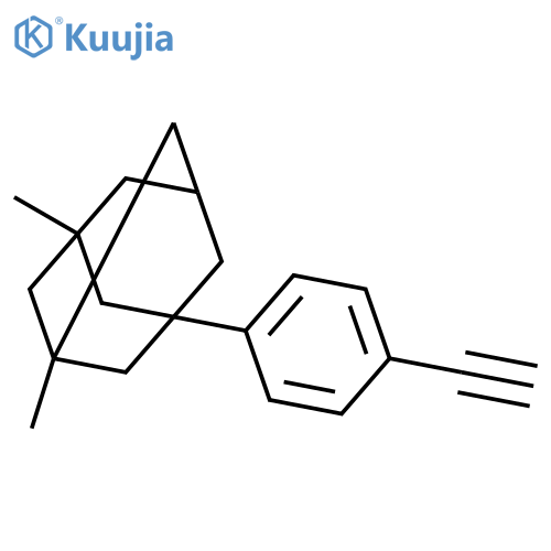 TRICYCLO[3.3.1.13,7]DECANE, 1-(4-ETHYNYLPHENYL)-3,5-DIMETHYL- structure