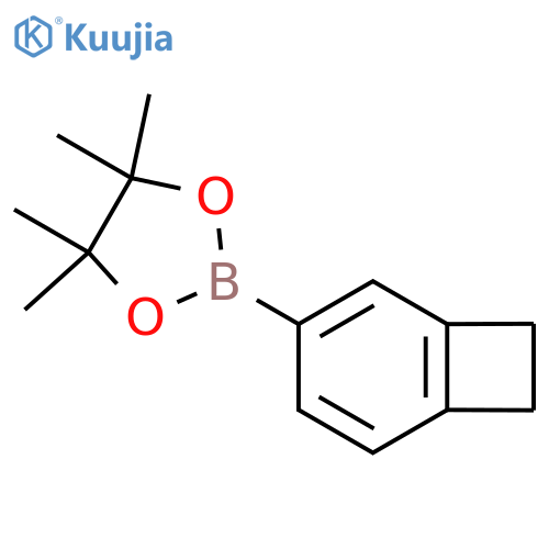2-(Bicyclo[4.2.0]octa-1,3,5-trien-3-yl)-4,4,5,5-tetramethyl-1,3,2-dioxaborolane structure