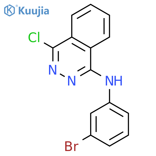 1-PHTHALAZINAMINE, N-(3-BROMOPHENYL)-4-CHLORO- structure