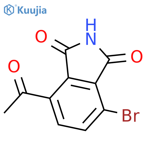 1H-ISOINDOLE-1,3(2H)-DIONE, 4-ACETYL-7-BROMO- structure