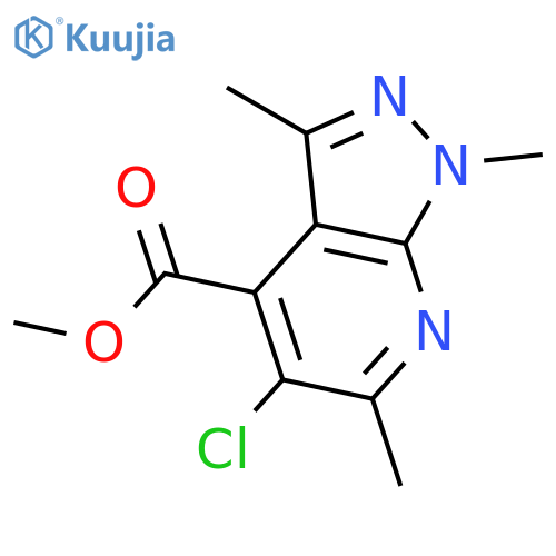 methyl 5-chloro-1,3,6-trimethyl-1H-pyrazolo3,4-bpyridine-4-carboxylate structure