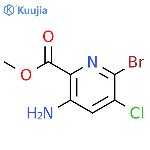 methyl 3-amino-6-bromo-5-chloropyridine-2-carboxylate structure