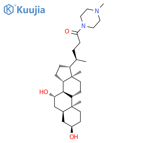 Piperazine, 1-[(3a,5b,7b)-3,7-dihydroxy-24-oxocholan-24-yl]-4-methyl- structure