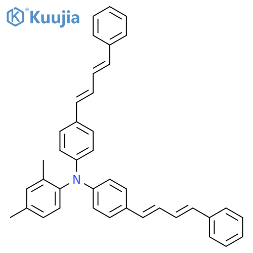 BENZENAMINE, 2,4-DIMETHYL-N,N-BIS[4-(4-PHENYL-1,3-BUTADIENYL)PHENYL]- structure